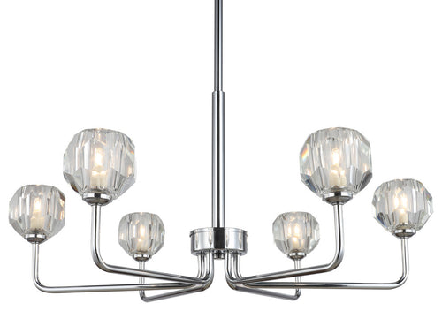 Woodbridge Lighting 16816CHR Faceted K9 6-light Chandelier