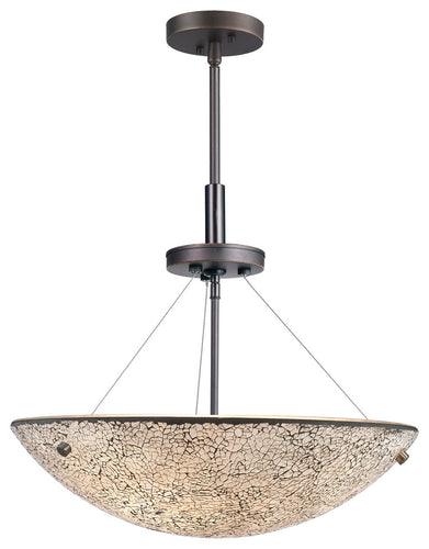 Dish Bowl 3-Light Pendant, Metallic Bronze