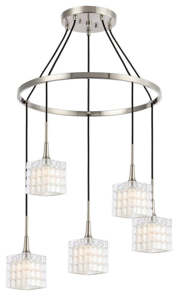 Woodbridge Lighting Regent Park Chandelier, Frosted Square