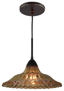 Miranda 1-Light Mid-Pendant, Cognac Crystal, Metallic Bronze