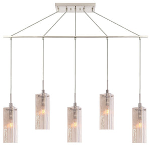 Woodbridge Lighting Tube 5-Light Linear Pendant