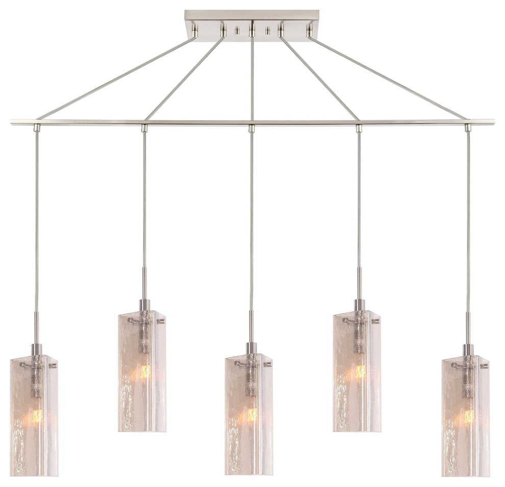 Woodbridge Lighting Tube 5-Light Linear Pendant