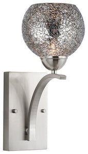 North Bay 1-Light Wall Sconce, Satin Nickel