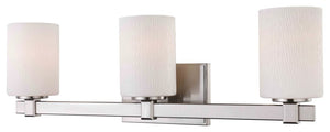 Woodbridge Lighting Salina 3-Light Bath, Satin Nickel