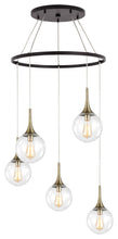 Load image into Gallery viewer, Woodbridge Lighting Alicia 5-Light Pendant Chandelier with ST64 Bulb