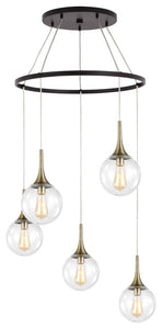 Woodbridge Lighting Alicia 5-Light Pendant Chandelier with ST64 Bulb