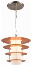 Load image into Gallery viewer, Ramsay Pendant Lighting, Satin Nickel, Wood Layers