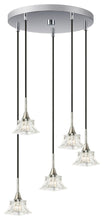 Load image into Gallery viewer, Woodbridge Lighting Christina Pendants, Nickel, 5-Light