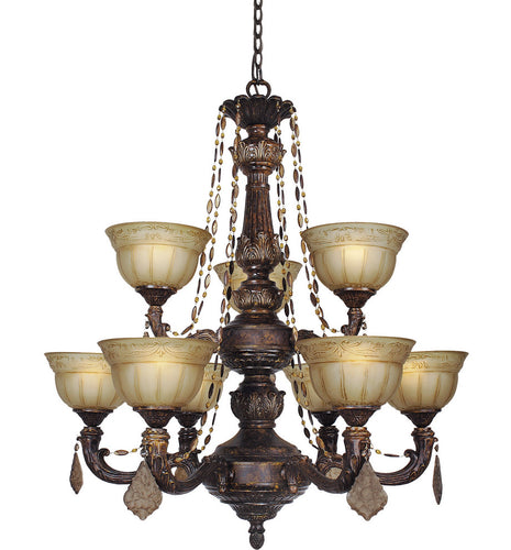 Woodbridge Lighting Lucerne Chandelier, 9-Light