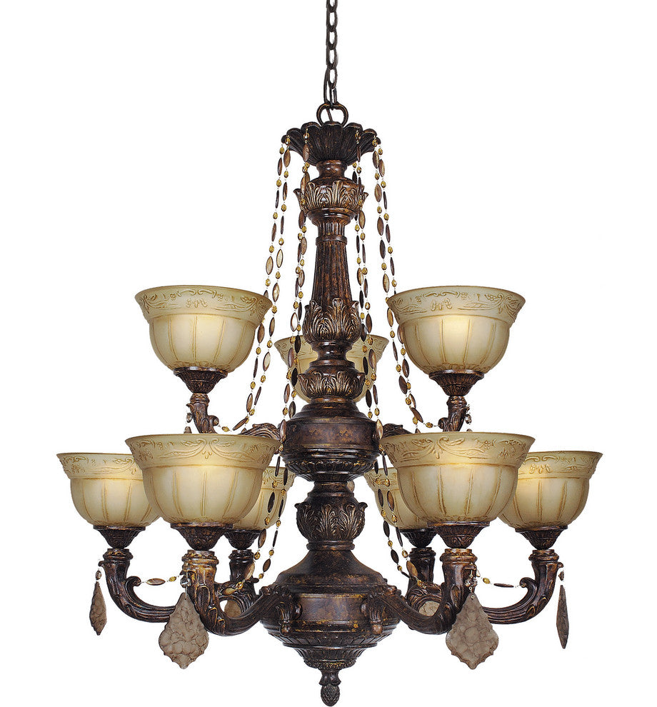 Woodbridge Lighting Lucerne Chandelier, 9-Light