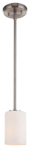 Woodbridge Lighting Salina Mini-Pendant, Satin Nickel