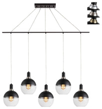 Load image into Gallery viewer, Woodbridge Lighting Blake 5-Light Linear Pendant with ST64 Bulb