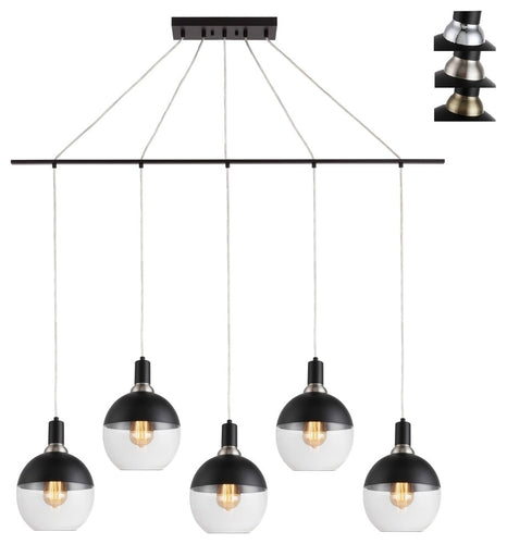 Woodbridge Lighting Blake 5-Light Linear Pendant with ST64 Bulb