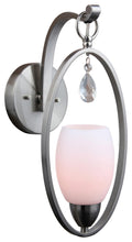 Load image into Gallery viewer, Woodbridge Lighting Olivia Opal Wall Sconce, Satin Nickel