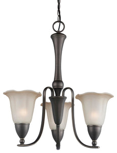 Woodbridge Lighting Kingston Chandelier, 3-Light, 24"x25.75"