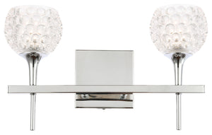 Woodbridge Lighting Bristol 2-Light Bath LED, Clear Crystal Ball