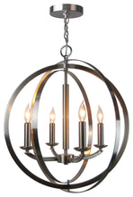 Load image into Gallery viewer, Lola 4-Light Pendant Chandelier, Satin Nickel