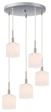 Load image into Gallery viewer, Woodbridge Lighting Langston 5-Light Cluster Pendant, Nickel