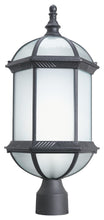 Load image into Gallery viewer, Woodbridge Lighting Glenwood Energy Saving Post Mount Light, Powder Coat Black