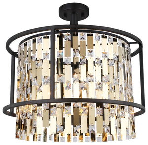 Woodbridge Lighting 17435ORB Cascade Semi-flush