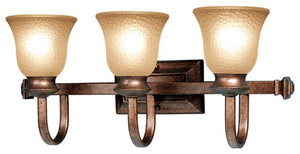 Dresden 3-Light Bathroom Light, Marbled Bronze