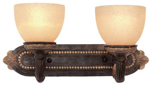 Woodbridge Lighting Rosedale 2-Light Tortoise Shell Bath Bar