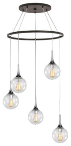 Woodbridge Lighting Alicia 5-Light Pendant Chandelier with ST64 Bulb