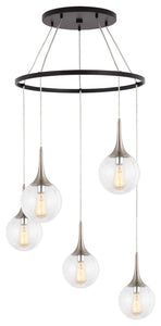 Woodbridge Lighting Alicia 5-Light Pendant Chandelier with ST64 Bulb