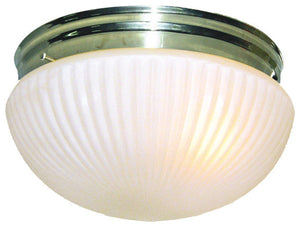 Woodbridge Lighting Mushroom Flush Mount, Frosted Prism 1-Light, Set of 6