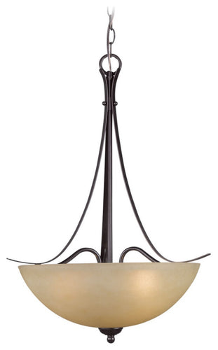 Kearney Foyer Pendant, Mahogany