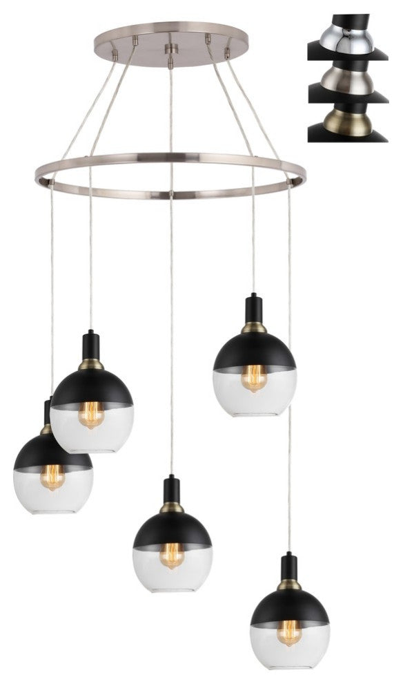 Woodbridge Lighting Blake 5-Light Pendant Chandelier with ST64 Bulb