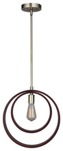 Load image into Gallery viewer, Hoops Mid-Pendant, Brass, Double Circle