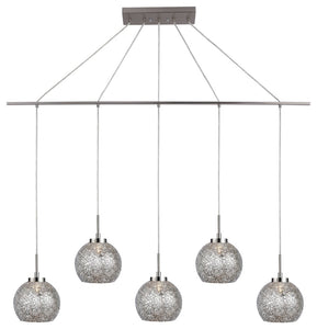 Woodbridge Lighting Elliptic Ball 5-Light Linear Pendant