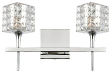 Load image into Gallery viewer, Woodbridge Lighting Bristol 2-Light Bath, Mercury Crystal Square