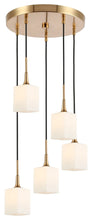 Load image into Gallery viewer, Woodbridge Lighting Chelsea Cluster Pendant, Opal Square Glass