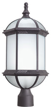 Load image into Gallery viewer, Woodbridge Lighting Glenwood Energy Saving Post Mount Light, Powder Coat Rust