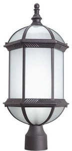 Woodbridge Lighting Glenwood Energy Saving Post Mount Light, Powder Coat Rust