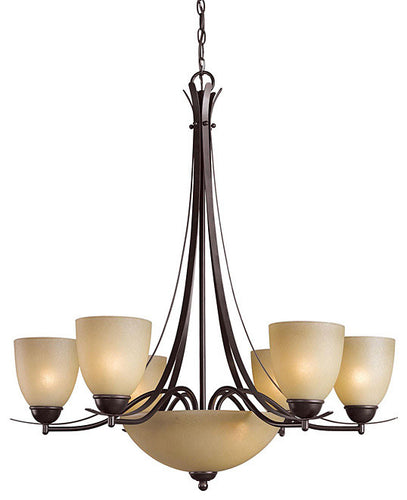 Kearney 8-Light 6-Arm Chandelier, (6+2)l - 29.5