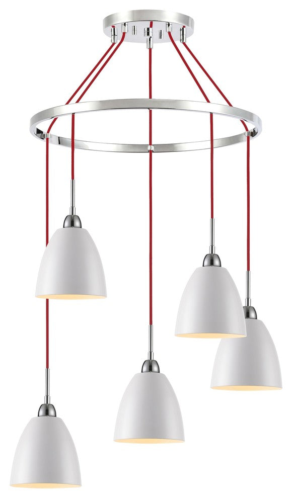 Woodbridge Lighting Vento 5-Light Pendant Chandelier