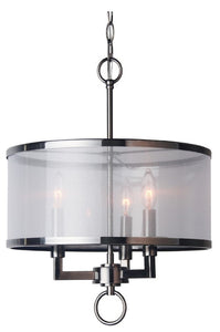 Jamison 3-Light Pendant Chandelier, Antique Nickel