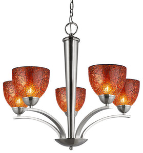 North Bay 5-Light Chandelier, Satin Nickel