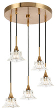 Load image into Gallery viewer, Woodbridge Lighting Christina Pendants, Brass, 5-Light