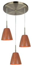 Load image into Gallery viewer, Woodbridge Lighting Sorg 3-Light Adnap Bamboo Mini-Pendant Cluster, Brass