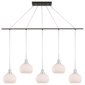 Woodbridge Lighting Austin 5-Light Linear Pendant with LED