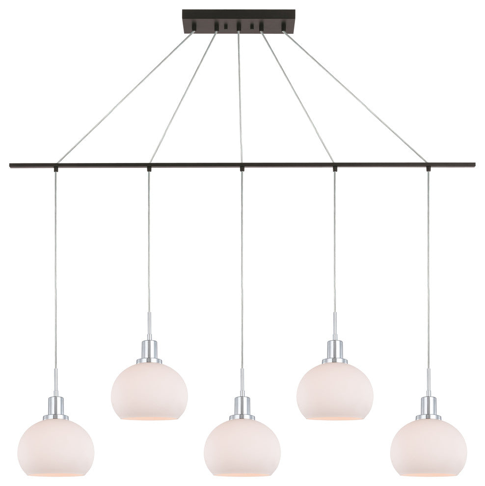 Woodbridge Lighting Austin 5-Light Linear Pendant with LED