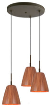 Load image into Gallery viewer, Woodbridge Lighting Sorg 3-Light Adnap Bamboo Mini-Pendant Cluster, Bronze