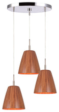 Load image into Gallery viewer, Woodbridge Lighting Sorg 3-Light Adnap Bamboo Mini-Pendant Cluster, Nickel