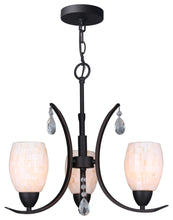 Load image into Gallery viewer, Woodbridge Lighting Olivia Pearl 3-Light Chandelier, Bronze