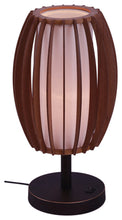 Load image into Gallery viewer, Fins Wood 1-Light Table Lamp, Metallic Bronze