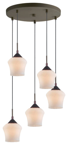 Belmont 5-Light Mini-Pendant, Bronze